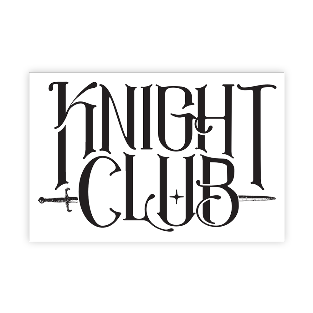 KNIGHT CLUB TEMPORARY TATTOO